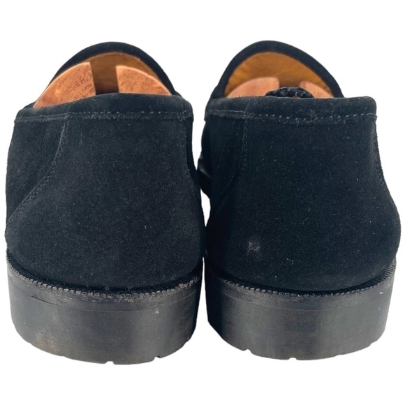 Cole Haan Men\'s Suede Horsebit Lug Sole Loafer, Made in Italy, Black, Size 9M main image 9